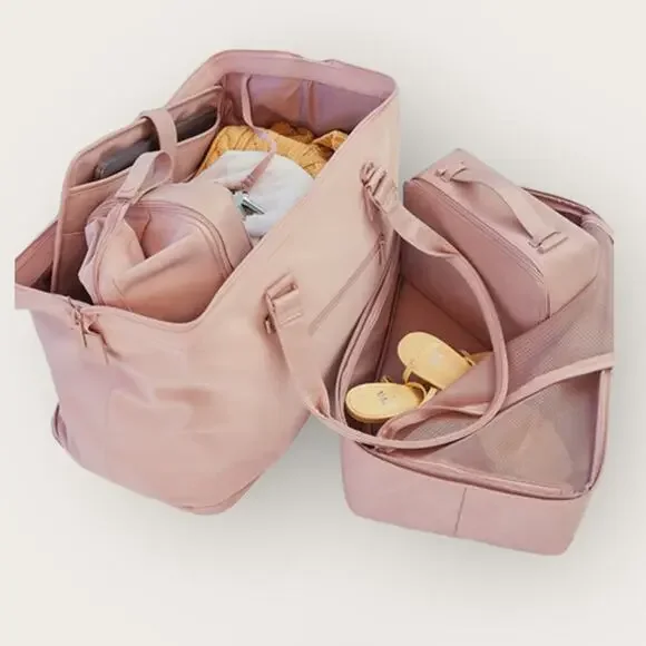 BEIS Atlas Pink The Convertible Mini Weekender Summer Travel Essentials It Girl - Picture 8 of 9